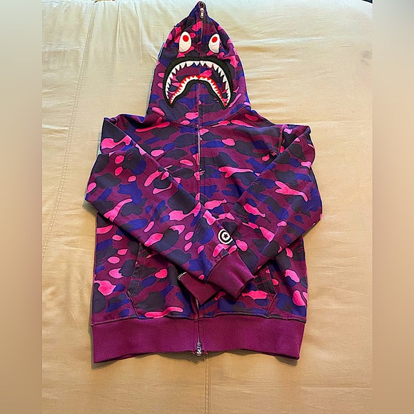A Bathing Ape Purple Full Zip-Up - Picture 1 of 6